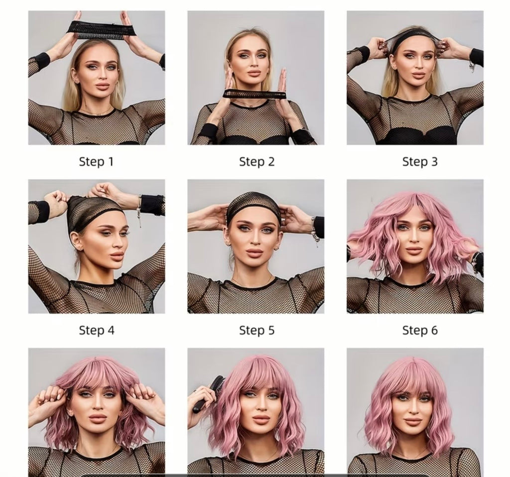 Transform your look with a stunning 32-inch gray long wig designed for high-temperature resistance