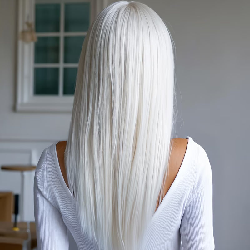 Luxotic Straight White Wig 8