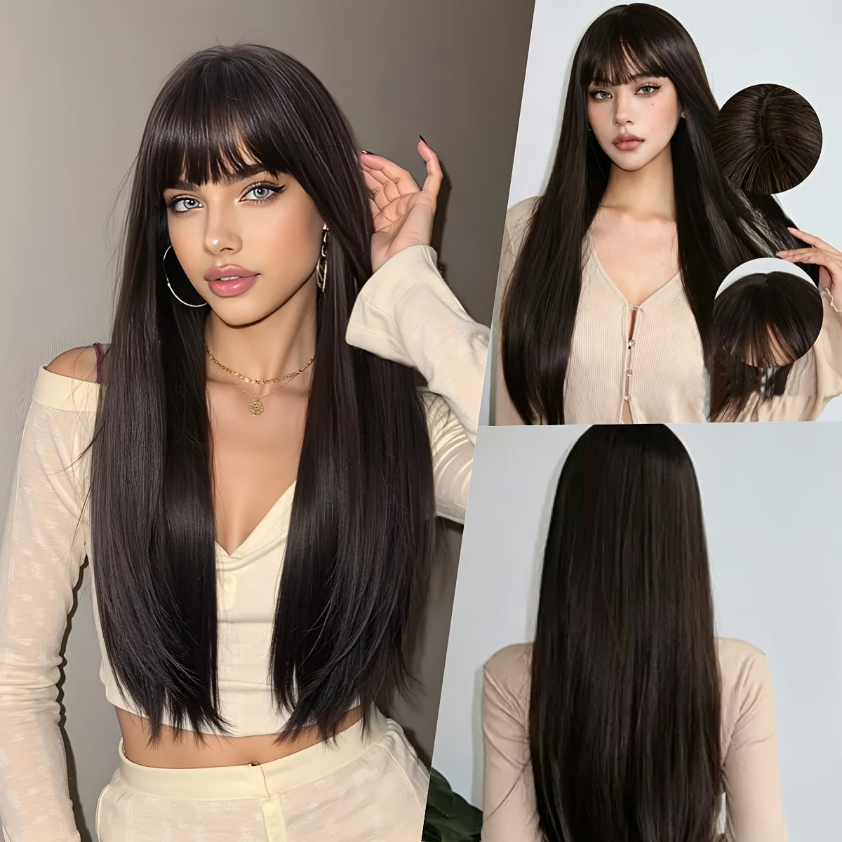 Luxury Black Wig 2