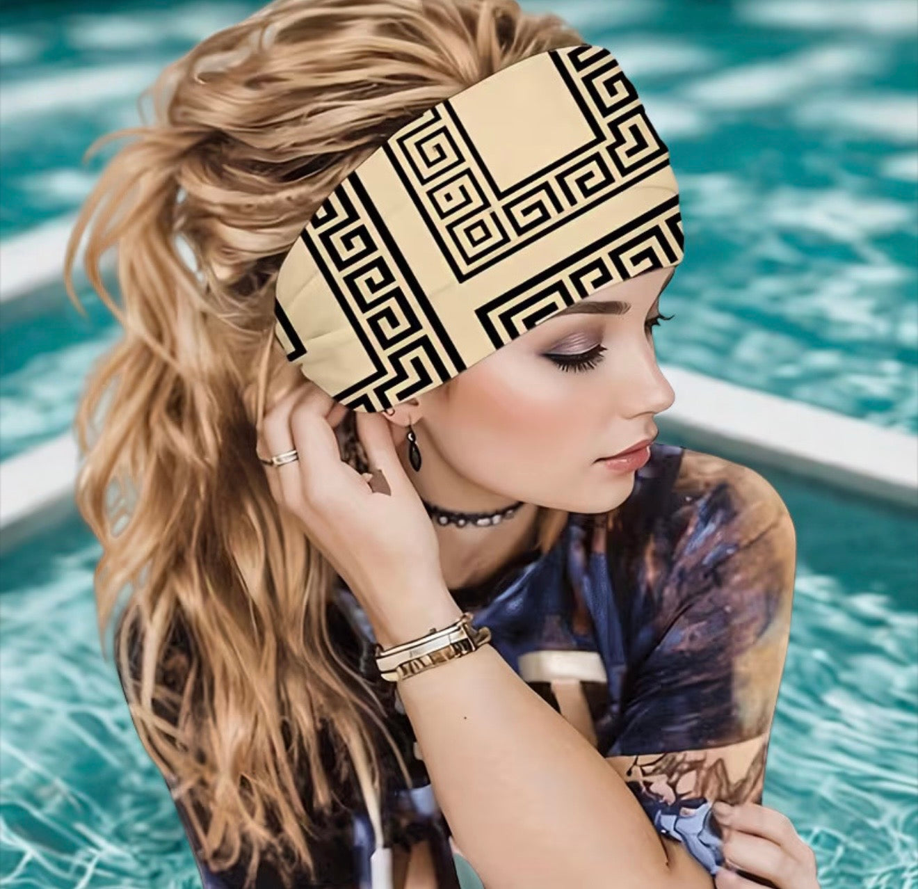 Luxury headband, perfect for yoga, gym sessions, running, and cycling.
