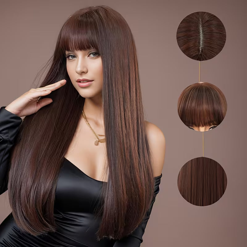 Luxotic Dark Brown Wig 1
