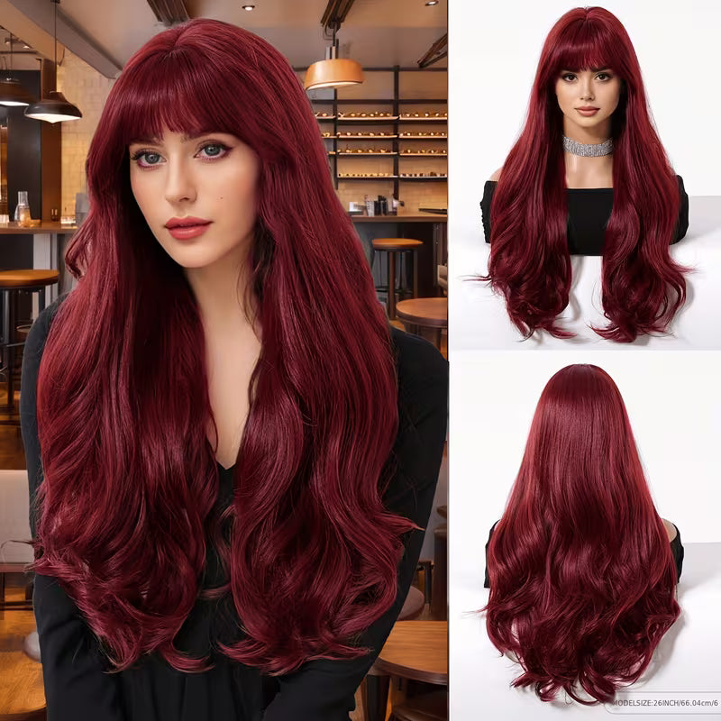 Luxotic Burgundy Wig 8