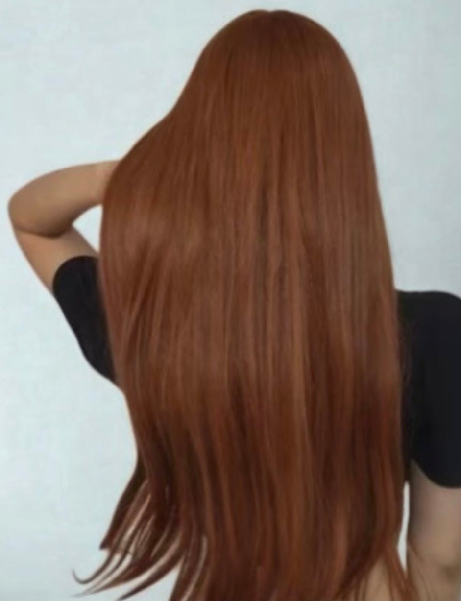Transforma tu look sin esfuerzo con esta hermosa peluca larga castaño claro