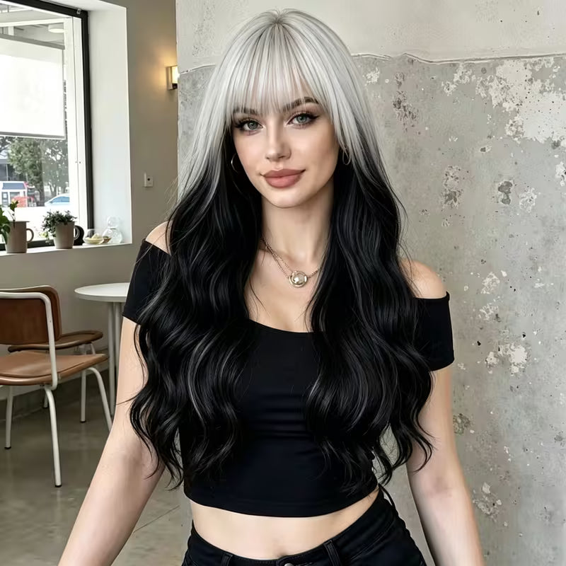 Luxotic Ombre Silver Wig 7