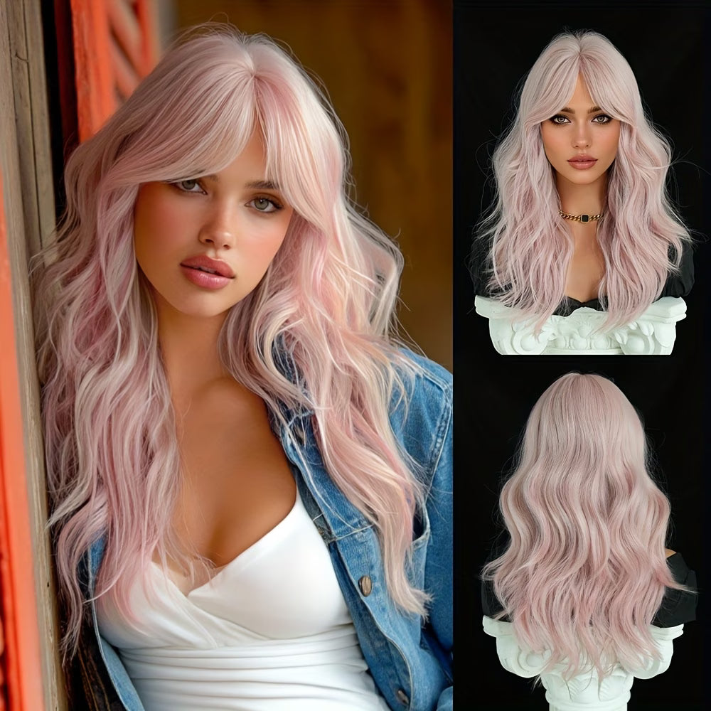 Luxotic Loose Gray & Pink Wig 7